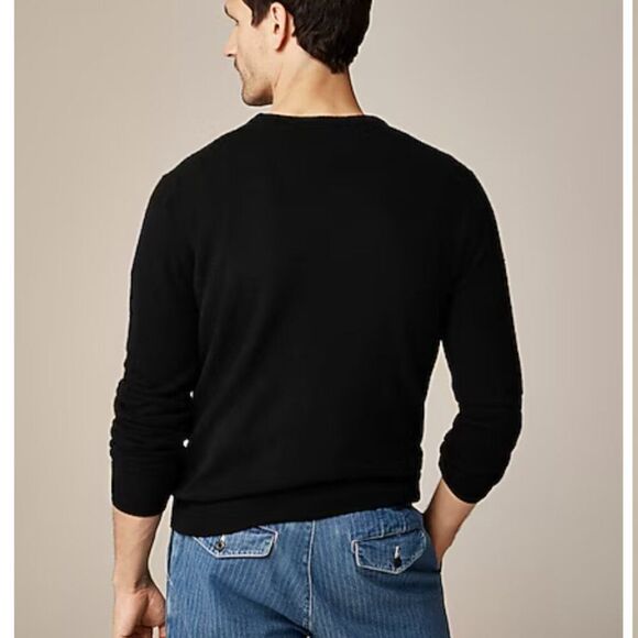 J. Crew HO862 Black Cashmere crewneck sweater NWT size XS - Picture 2 of 9